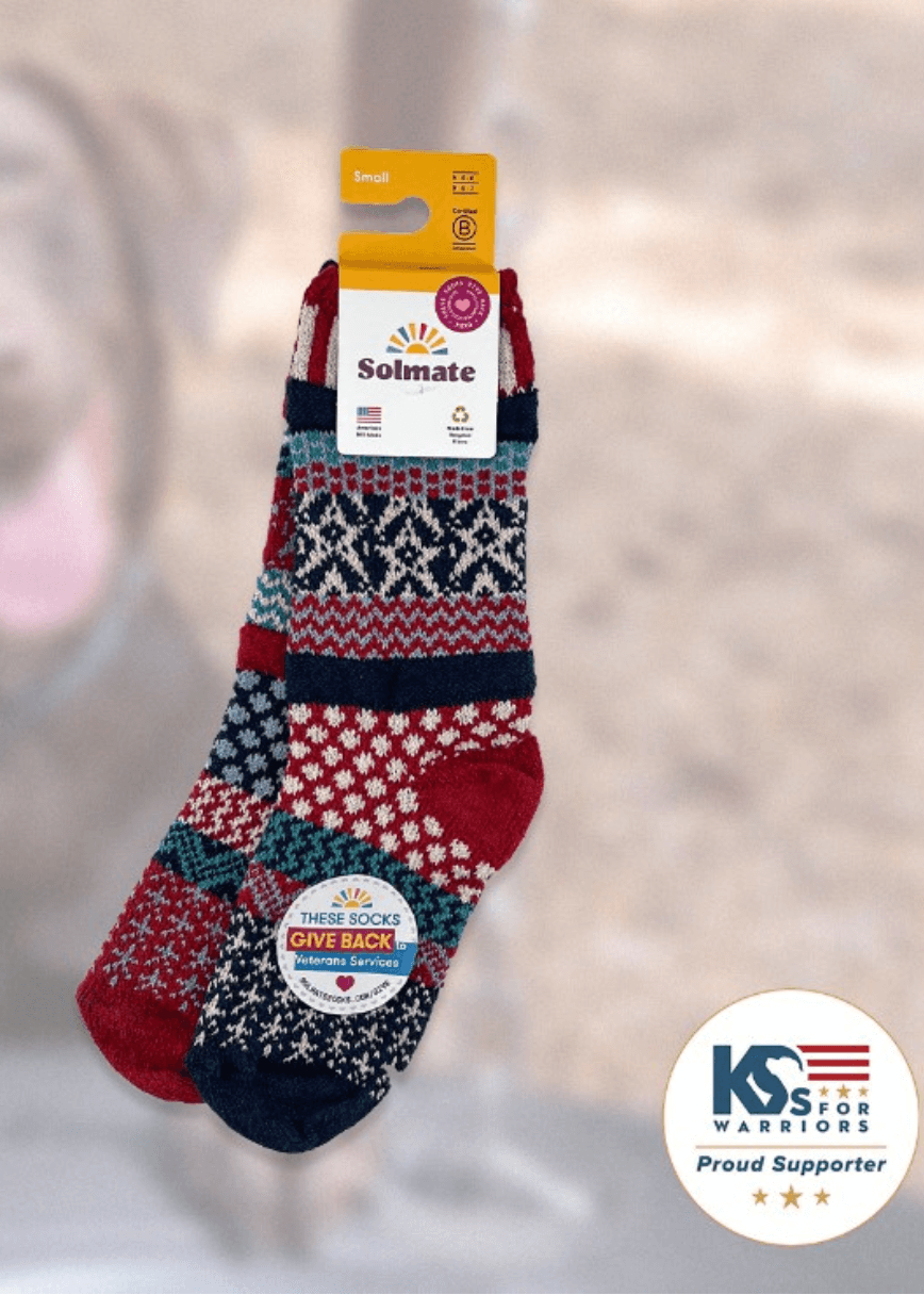 STARS AND STRIPES Knitted Crew Socks