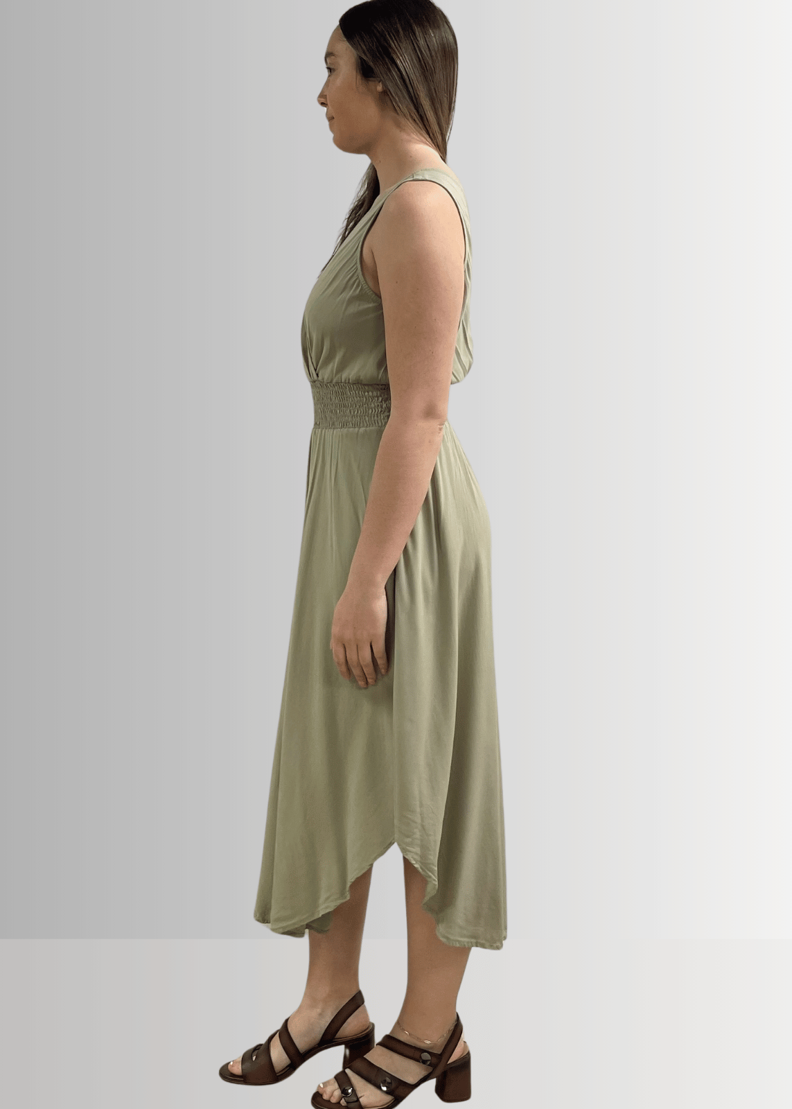 Camila Smocked Waist Midi Dress