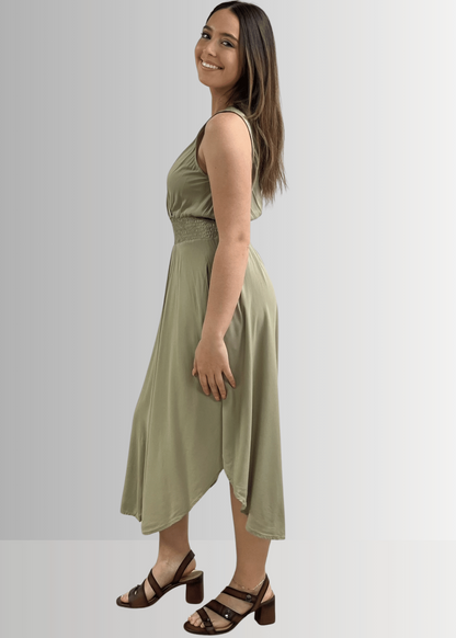 Camila Smocked Waist Midi Dress