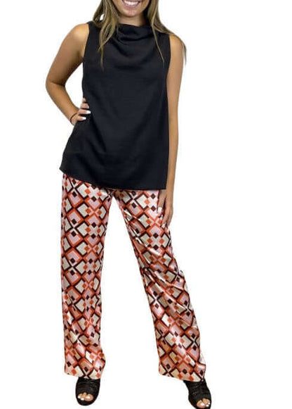 Pink Retro Satin Pants CLEARANCE FINAL SALE