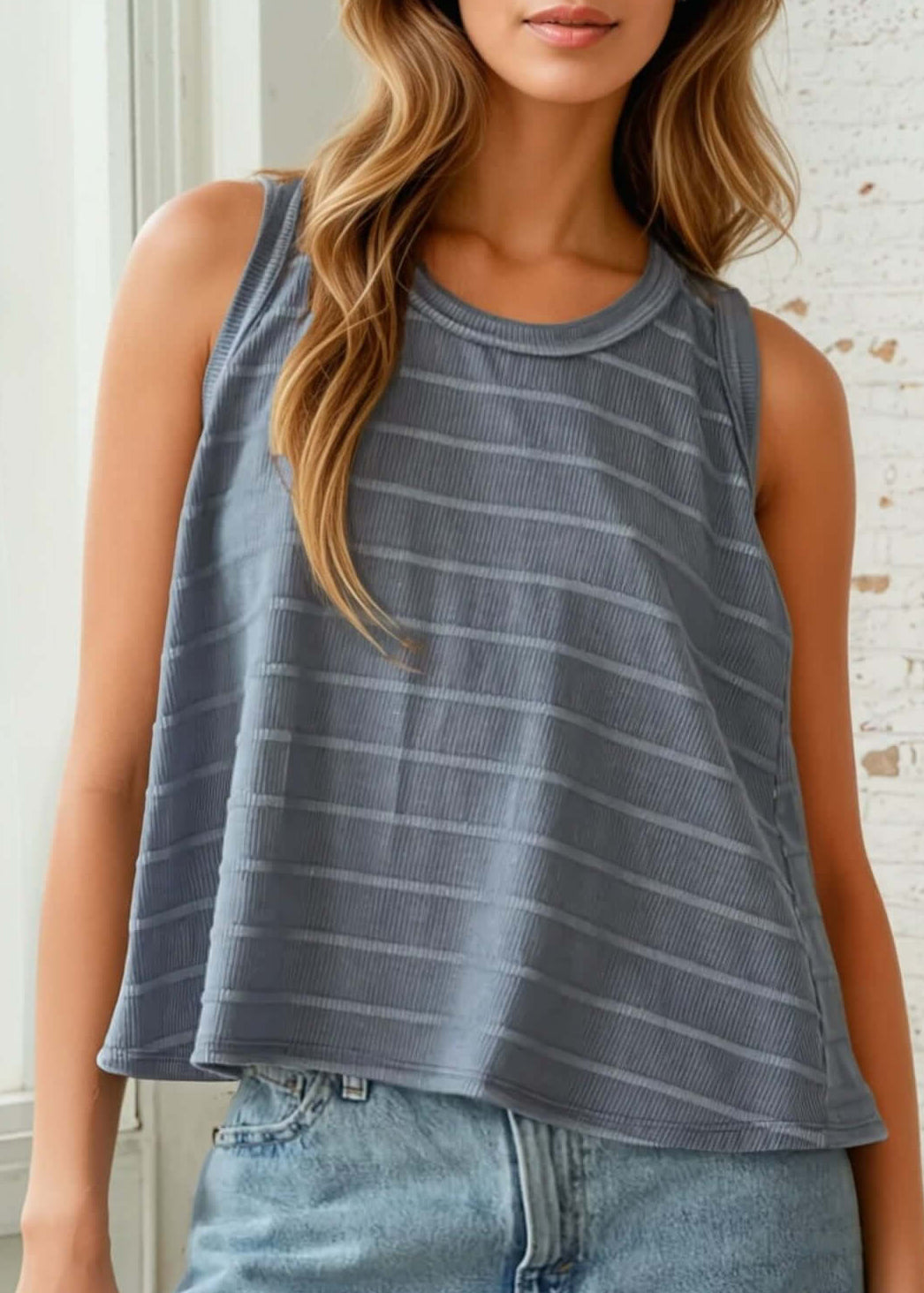 Days End Striped Tank Top