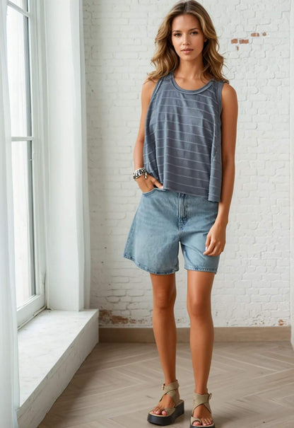 Days End Striped Tank Top