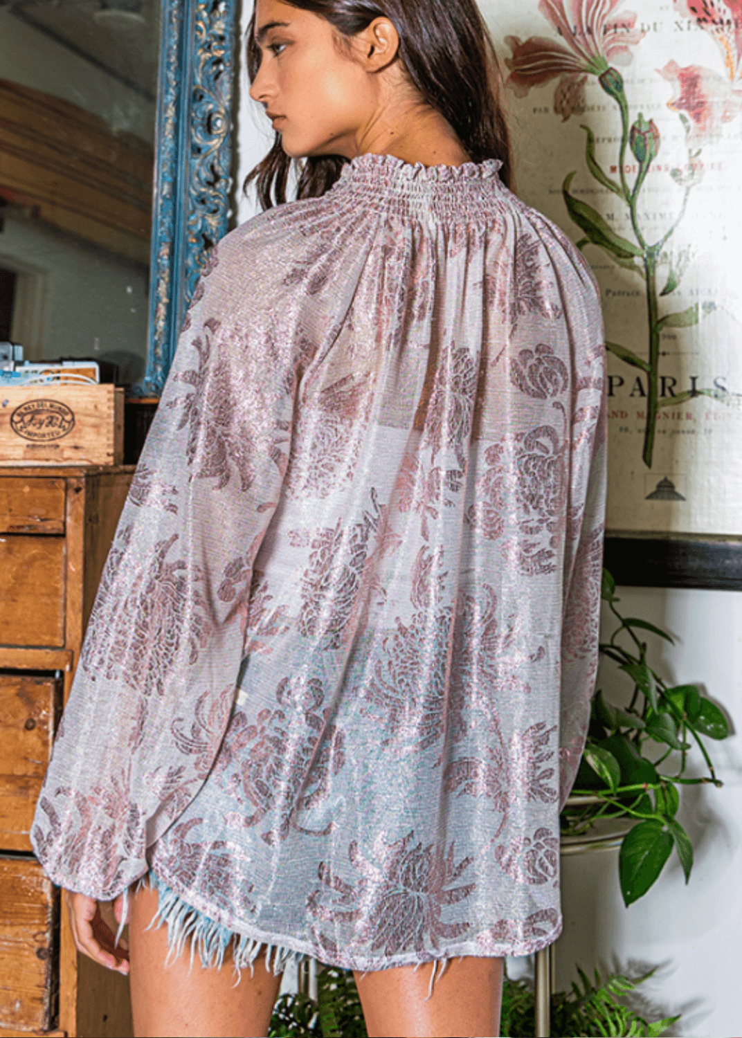 Rose Feminine Blouse CLEARANCE FINAL SALE