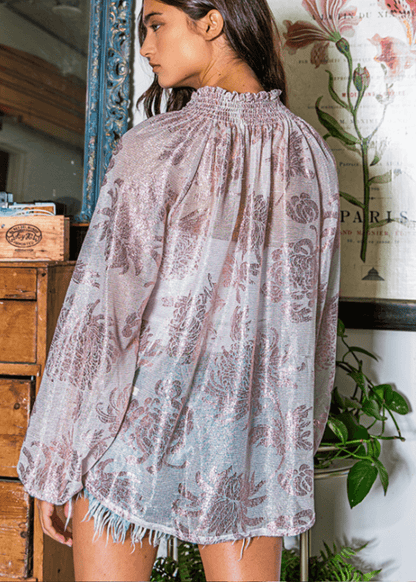 Rose Feminine Blouse CLEARANCE FINAL SALE
