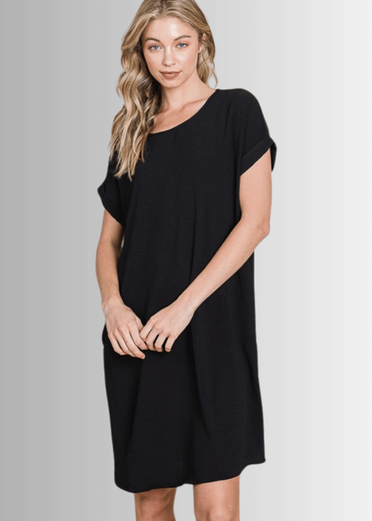 Adley Textured Shirt Dress- CLEARANCE FINAL SALE