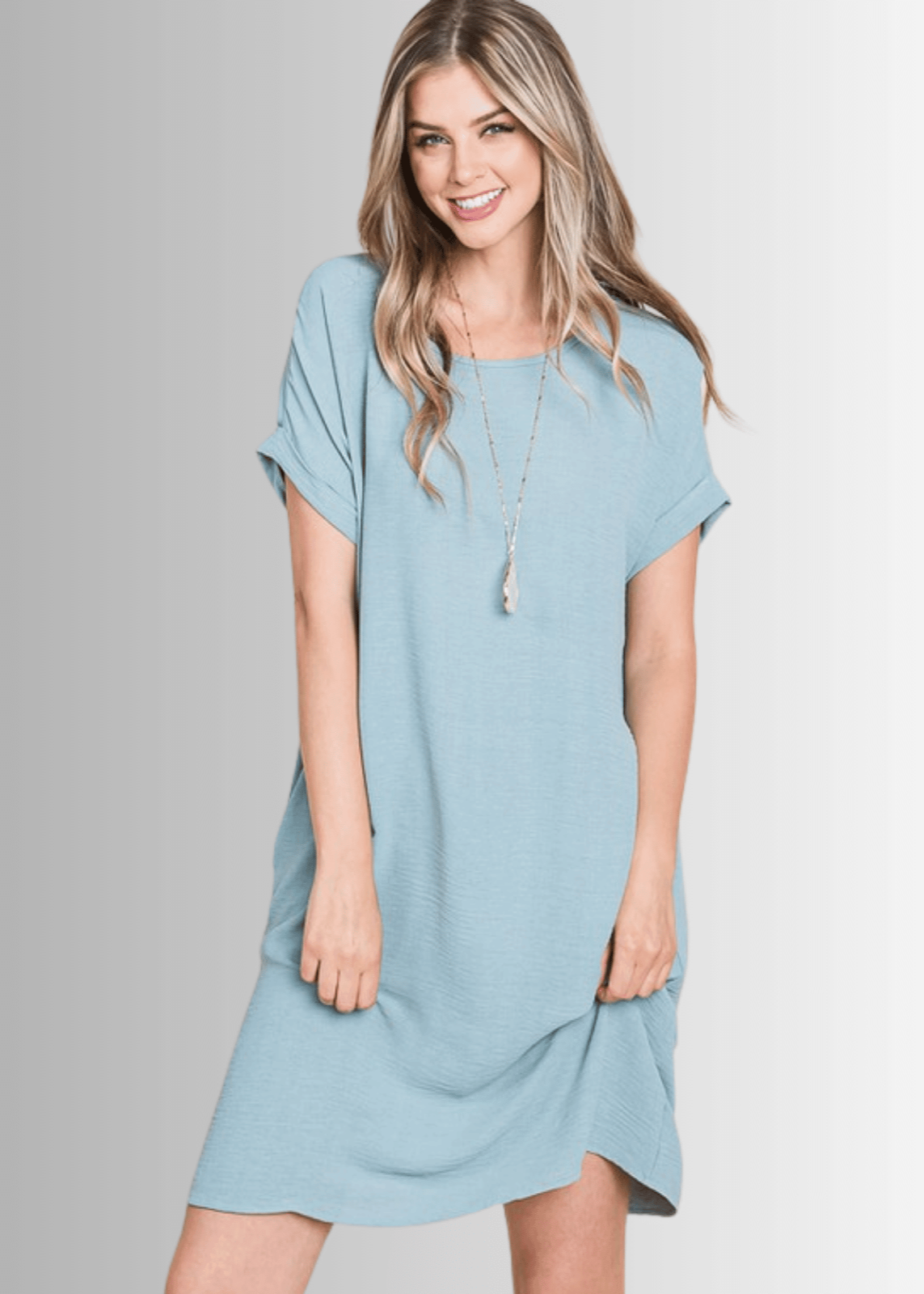 Adley Textured Shirt Dress- CLEARANCE FINAL SALE