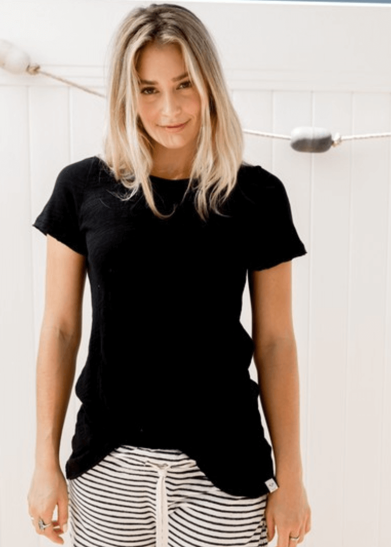 Sleepaholik Crew Neck Cotton Tee - Clearance Final Sale