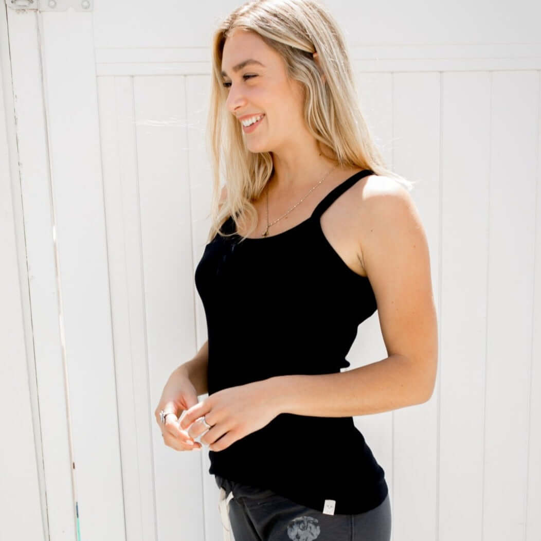 Sleepaholik Any Time & All the Time Cotton Tank Top - Clearance Final Sale