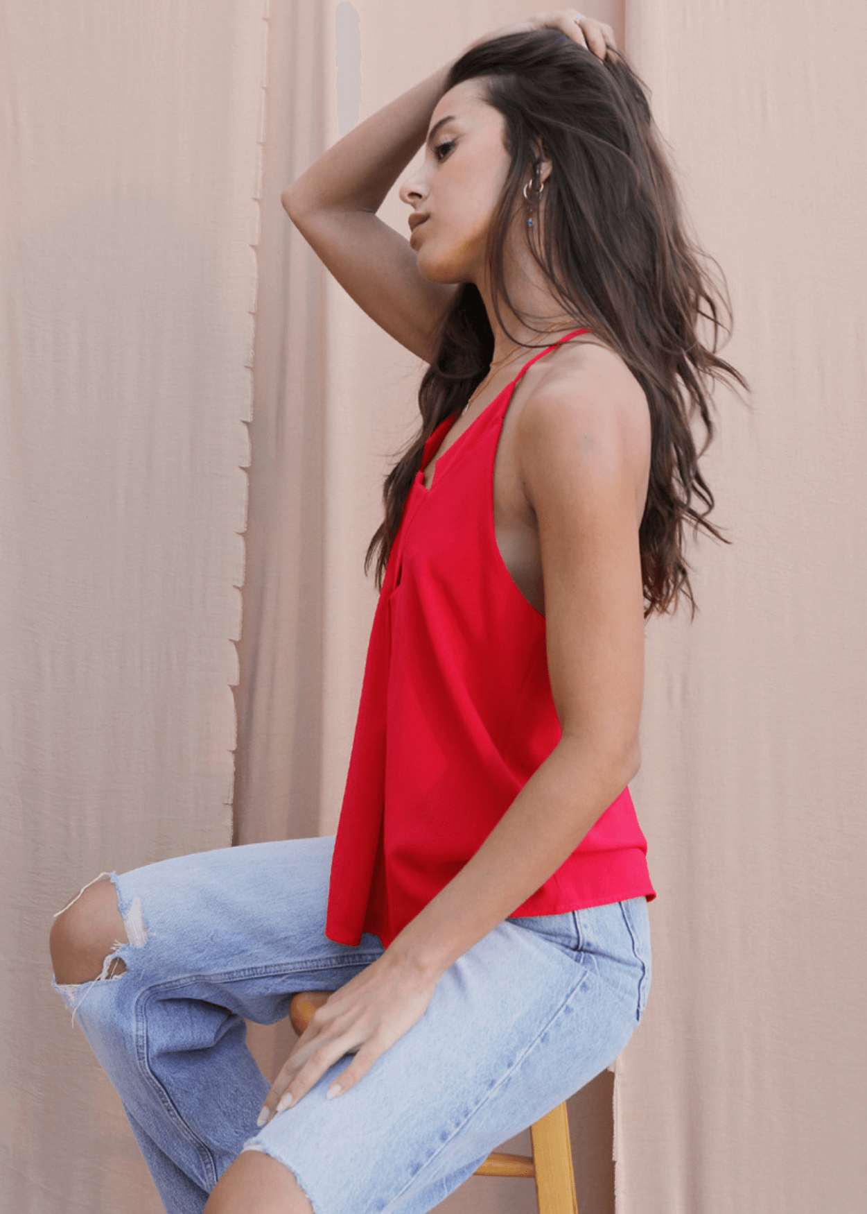 Star Neckline Tank Top
