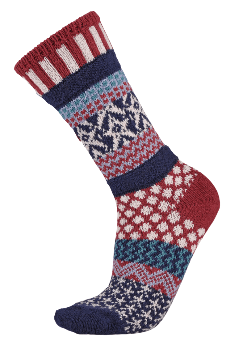 STARS AND STRIPES Knitted Crew Socks