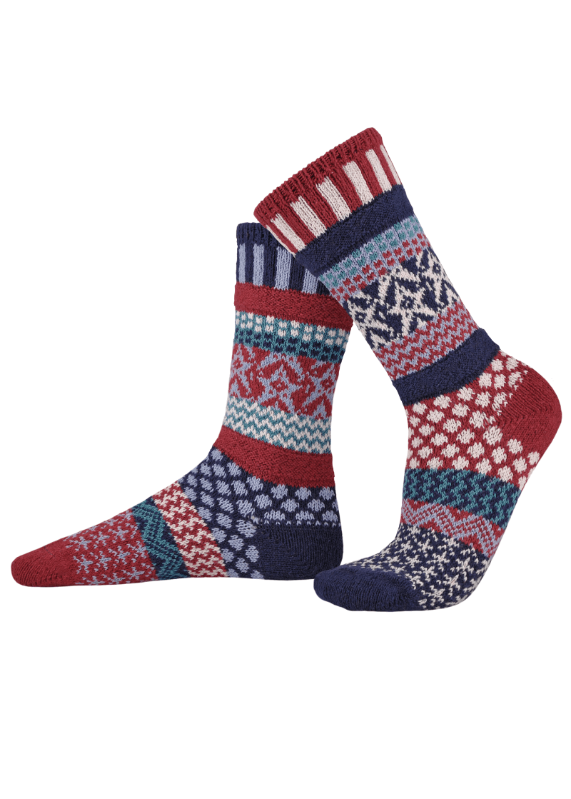 STARS AND STRIPES Knitted Crew Socks