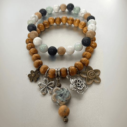 Three Blooms Stretch Bracelets