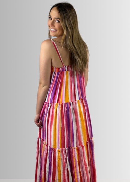 Kora Beautiful Tiered Maxi Sundress CLEARANCE FINAL SALE