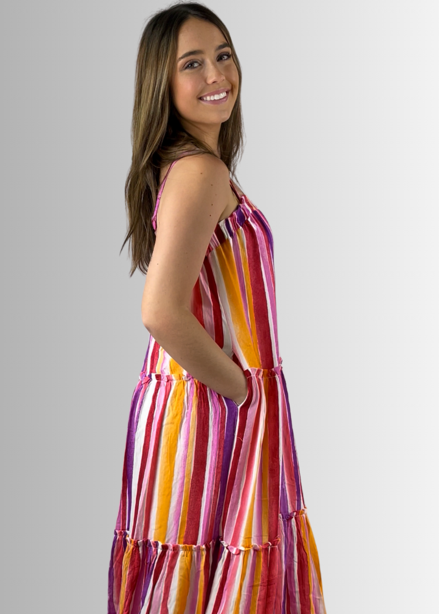 Kora Beautiful Tiered Maxi Sundress CLEARANCE FINAL SALE