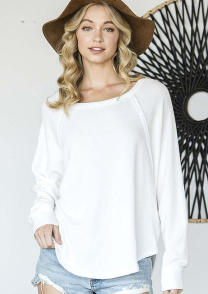 Slouchy French Terry Oversized Sweatshirt Made in USA