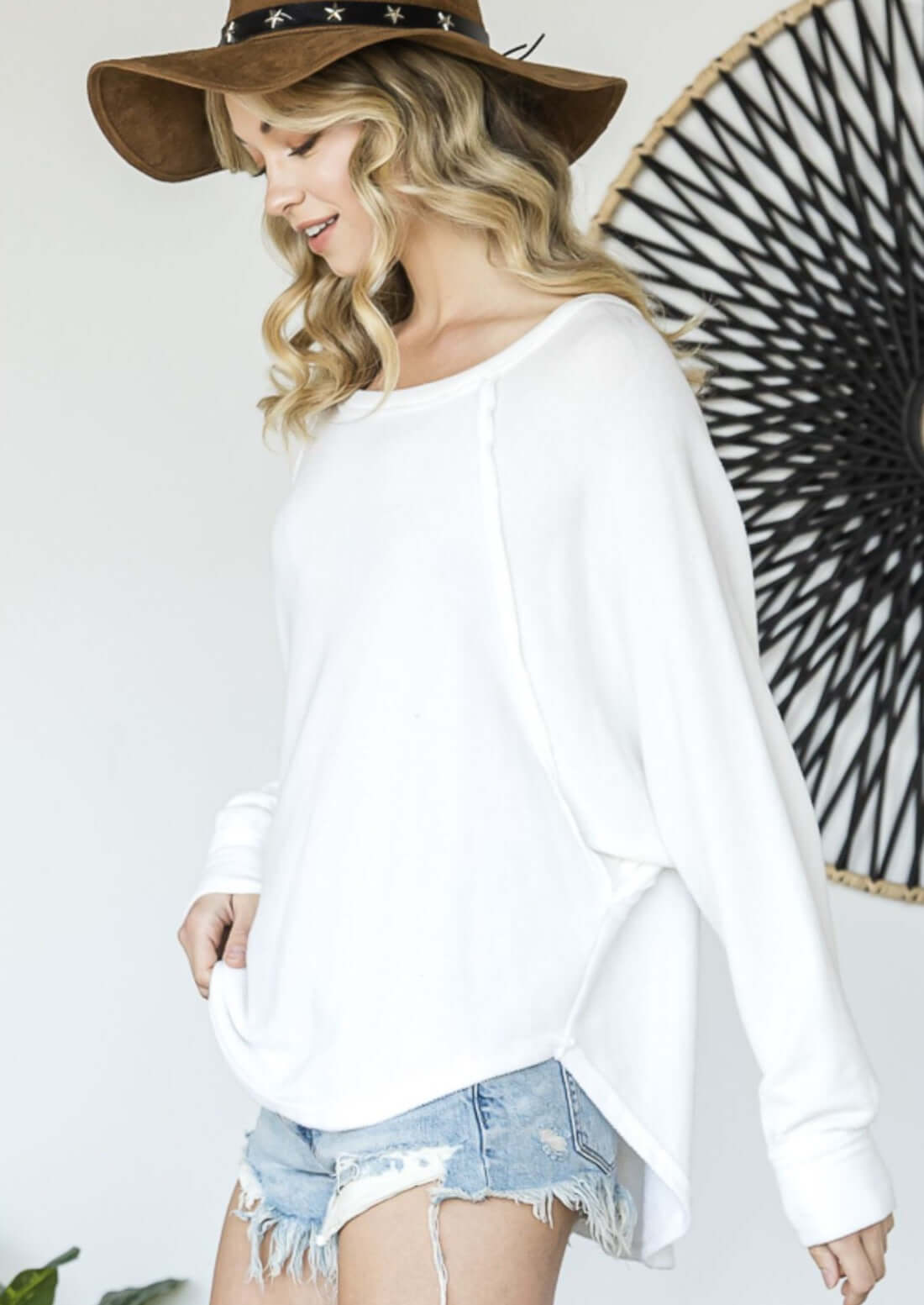 Slouchy French Terry Oversized Sweatshirt Made in USA