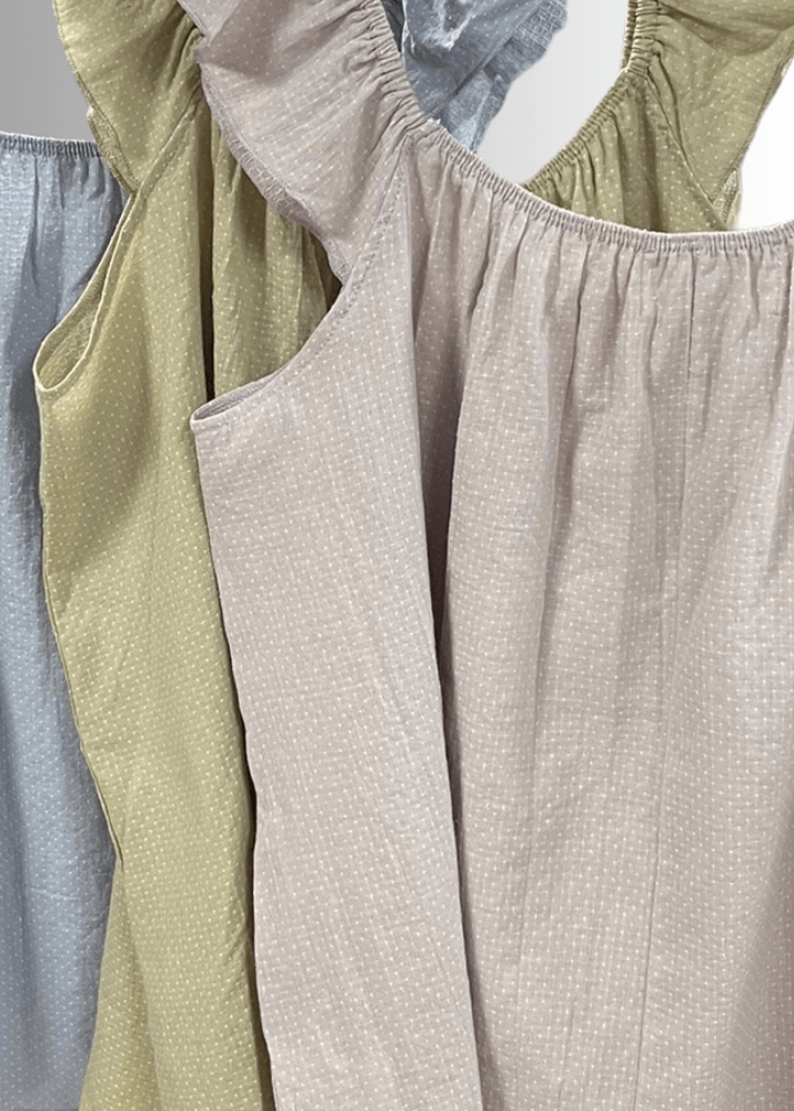 Adaline Ruffled Cotton Top CLEARANCE FINAL SALE