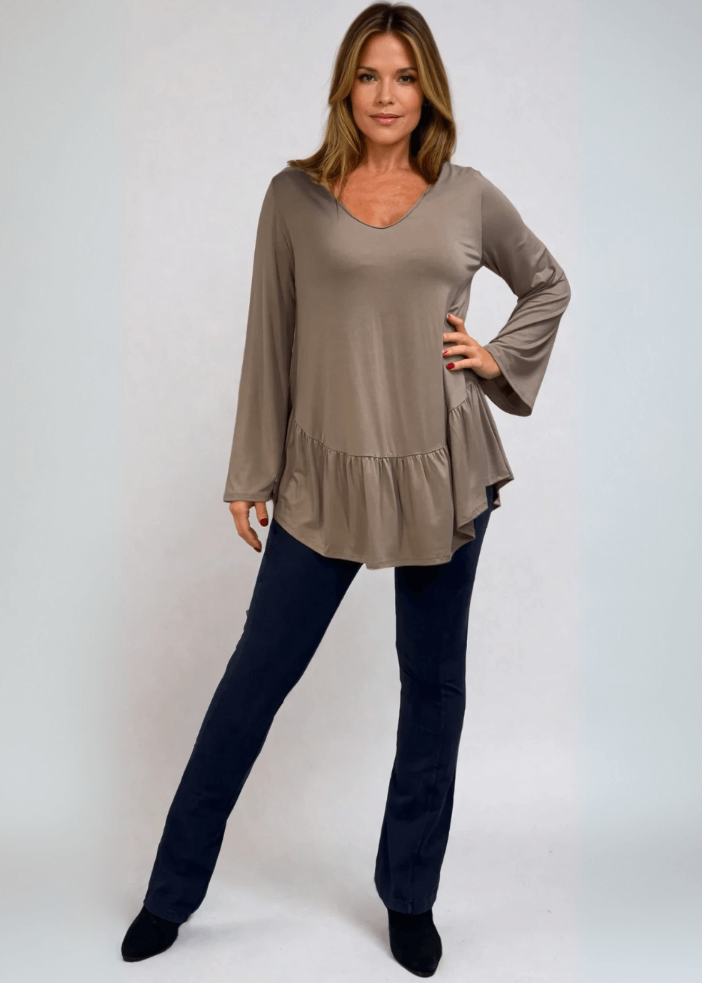 Ally Grab and Go Tunic (Taupe)