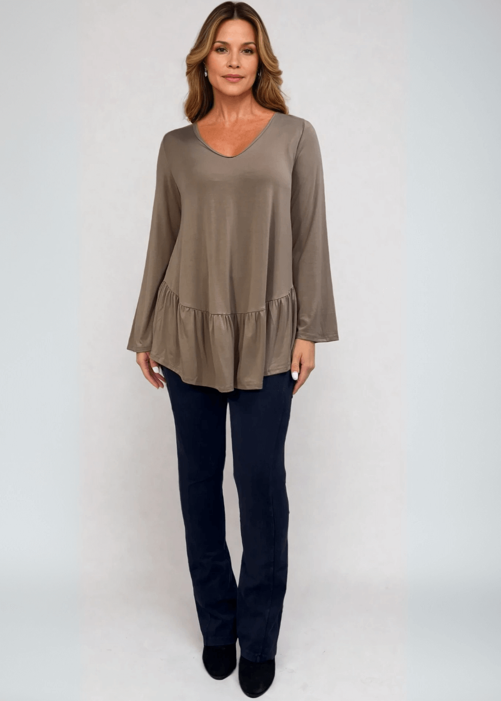 Ally Grab and Go Tunic (Taupe)