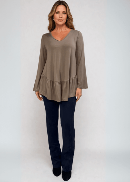 Ally Grab and Go Tunic (Taupe)
