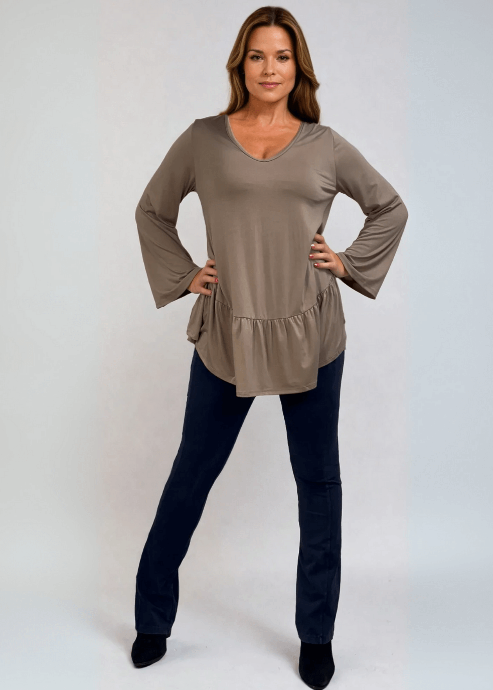 Ally Grab and Go Tunic (Taupe)