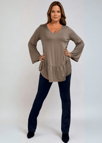 Ally Grab and Go Tunic (Taupe)