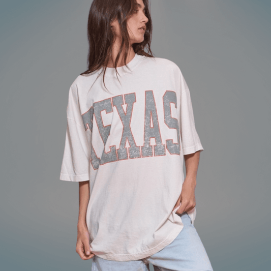 Texas Graphic Oversized Cotton T-Shirt CLEARANCE FINAL SALE