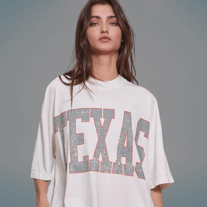 Texas Graphic Oversized Cotton T-Shirt CLEARANCE FINAL SALE