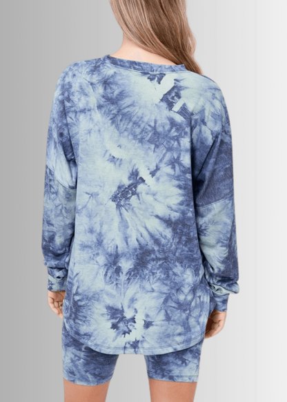 Cozy Tie Dye Pajama Lounge Set Made in USA