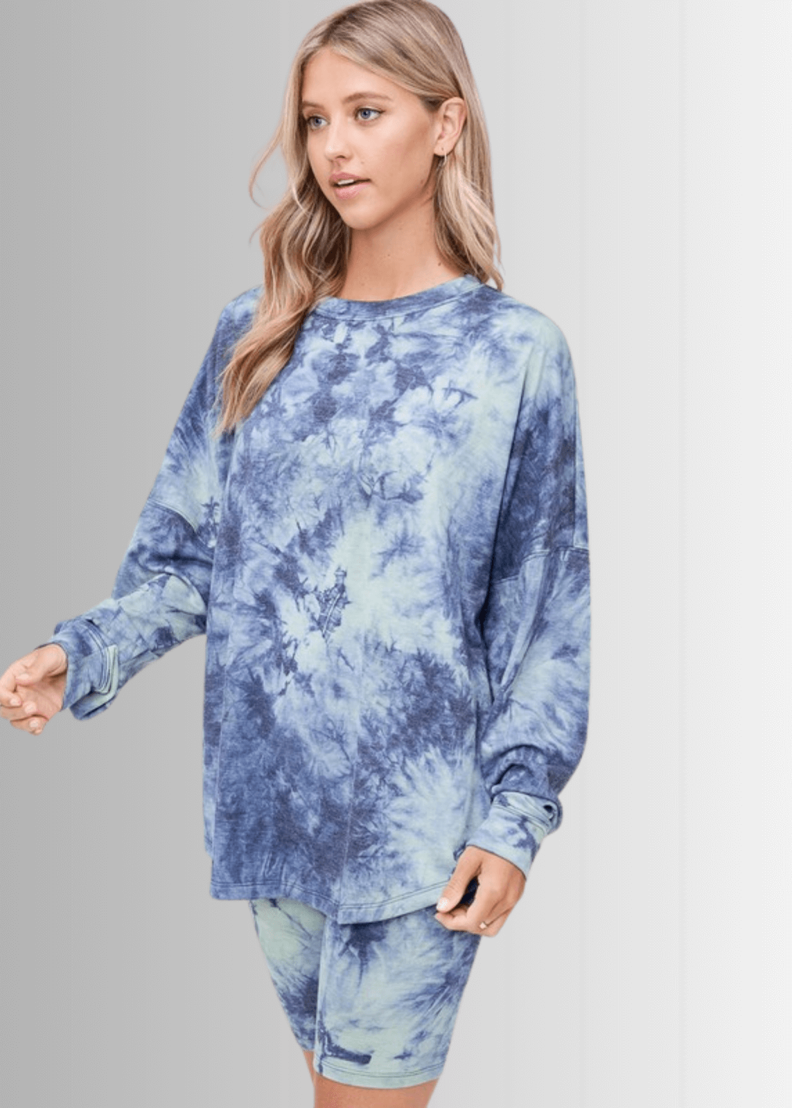 Cozy Tie Dye Pajama Lounge Set Made in USA