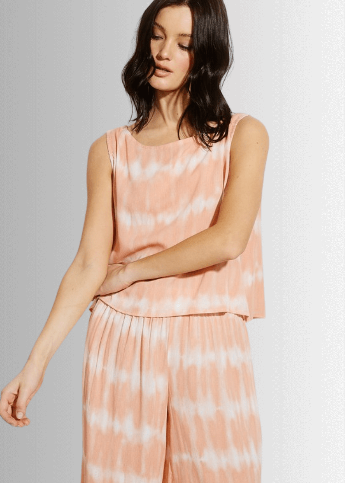 Beach and Lounge Striped Casual Pants Set - Clearance Final Sale