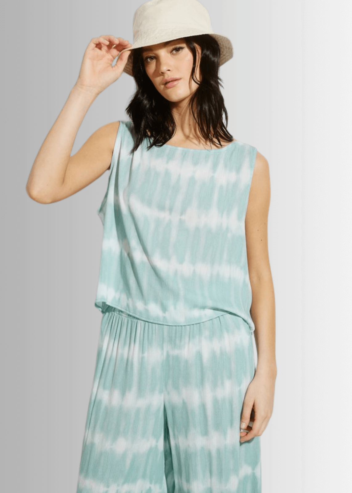 Beach and Lounge Striped Casual Pants Set - Clearance Final Sale