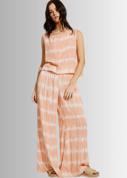 Beach and Lounge Striped Casual Pants Set - Clearance Final Sale