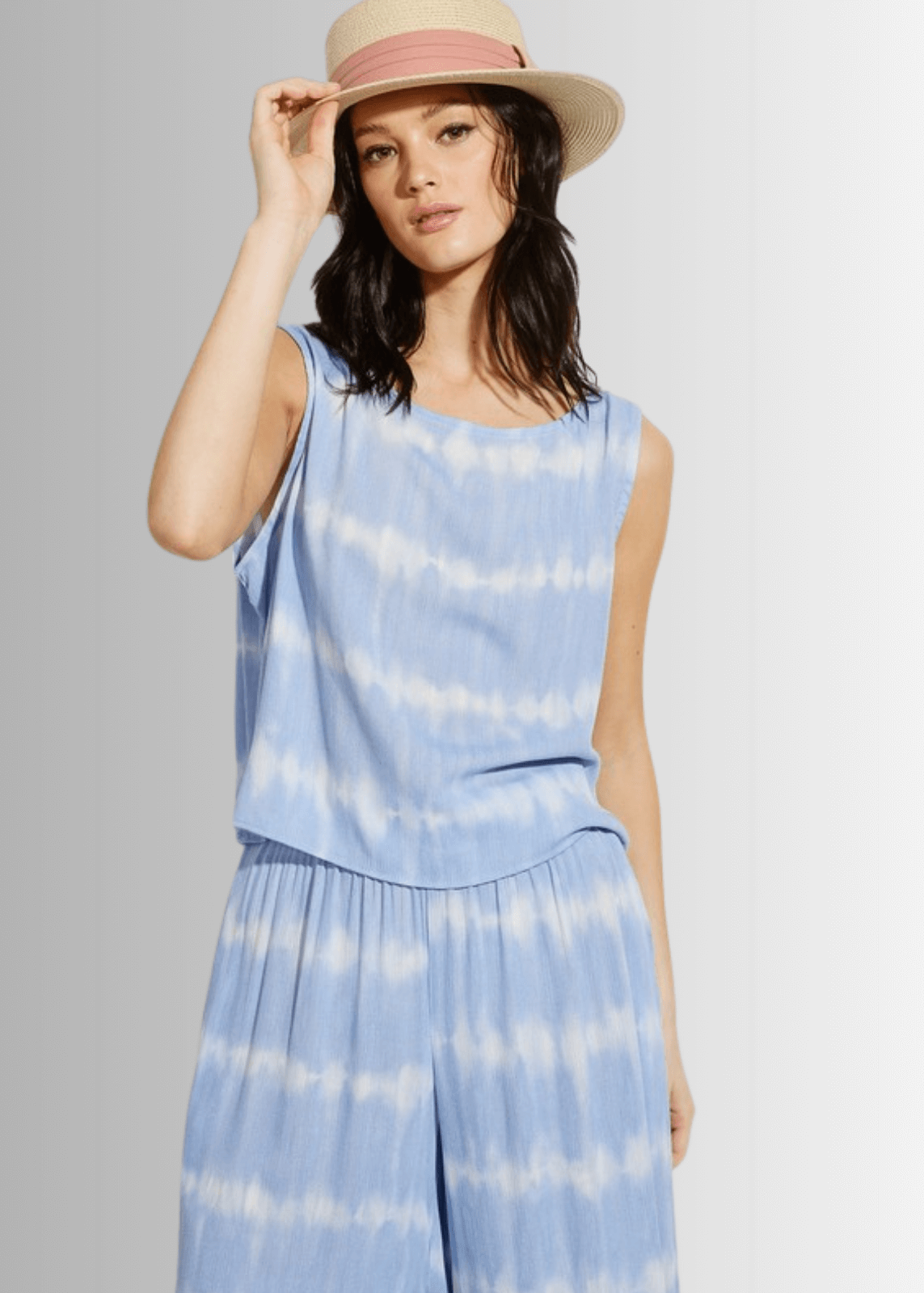Beach and Lounge Striped Casual Pants Set - Clearance Final Sale