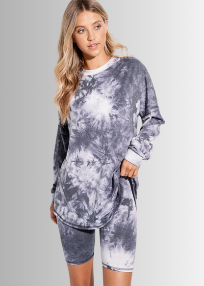 Cozy Tie Dye Pajama Lounge Set Made in USA