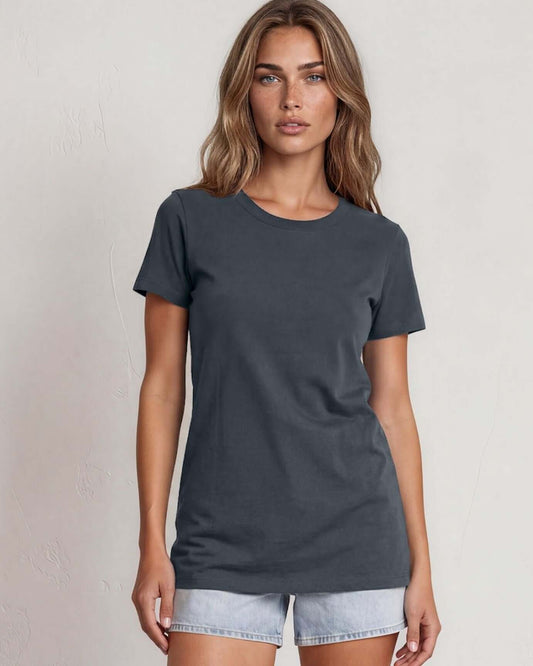 True American Cotton Crew Neck Tee - Graphite