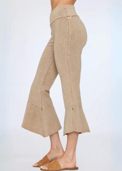 Tulip Hem Cotton Capri Pants Made in USA