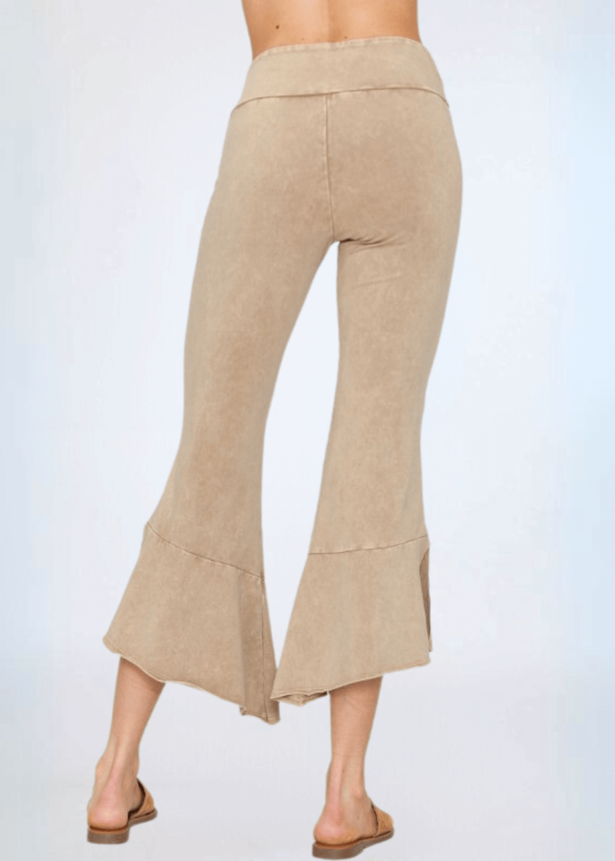 Tulip Hem Cotton Capri Pants Made in USA