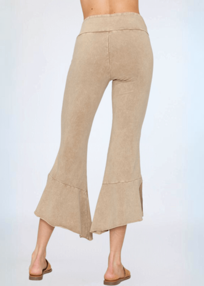 Tulip Hem Cotton Capri Pants Made in USA