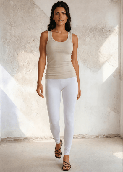 Tummy Tucker Tank Top (Egg Nog)