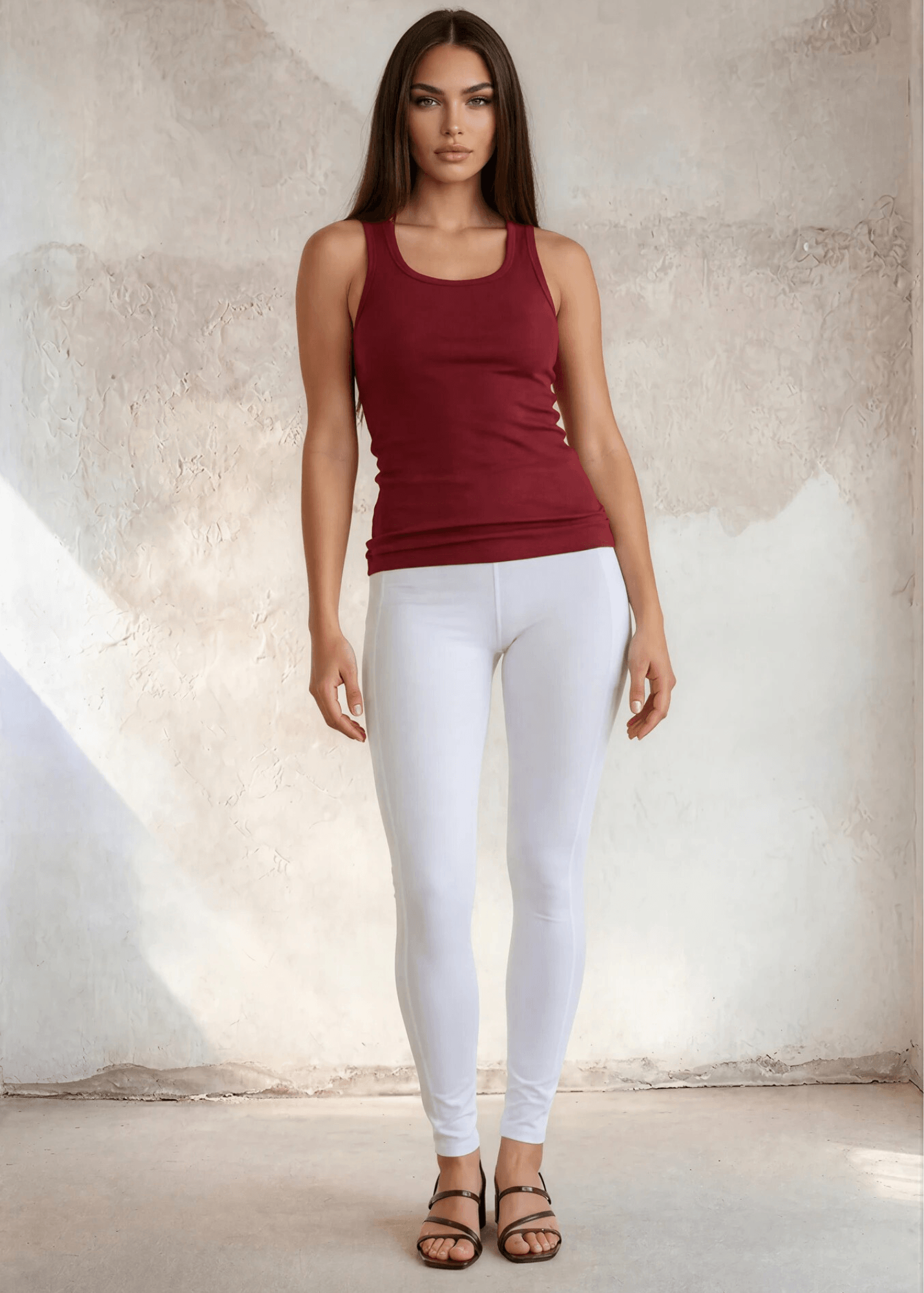 Tummy Tucker Tank Top (Red)