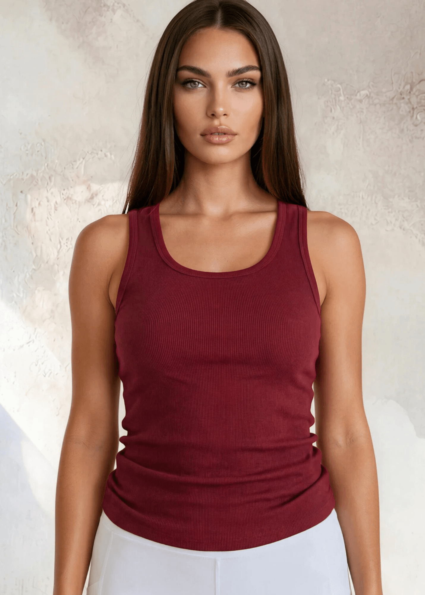 Tummy Tucker Tank Top (Red)
