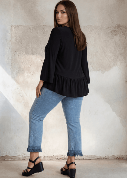 Ally Grab and Go Tunic Plus Size (Black) Made in USA