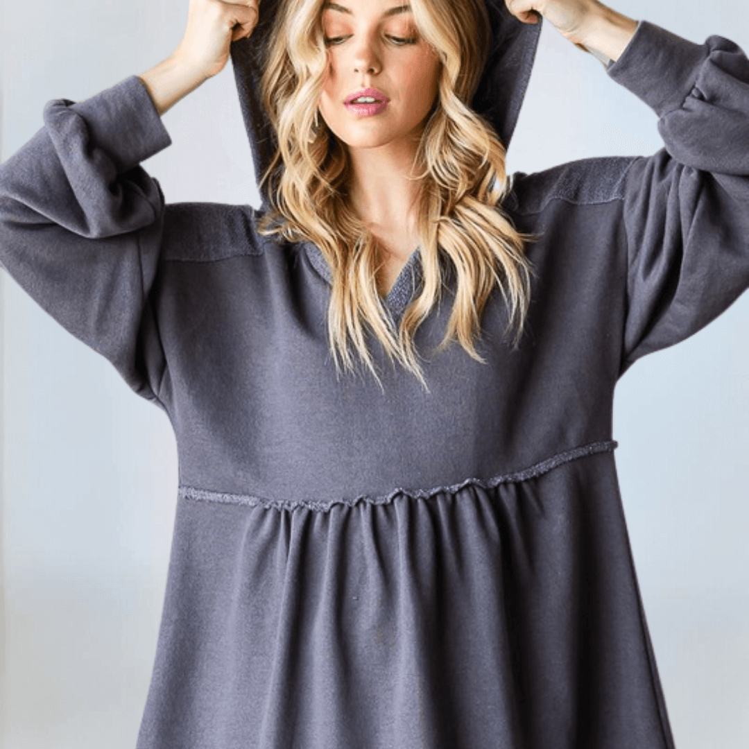Baby Doll Cut Bishop Sleeve Tunic CLEARANCE FINAL SALE