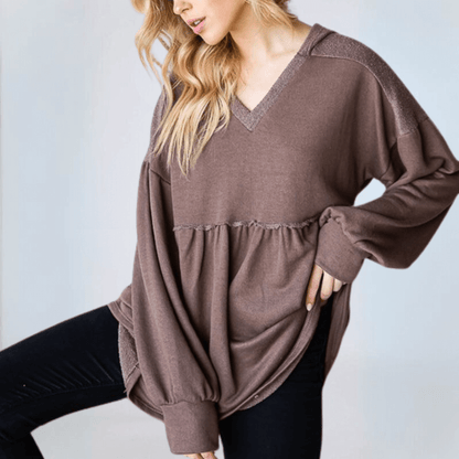 Baby Doll Cut Bishop Sleeve Tunic CLEARANCE FINAL SALE