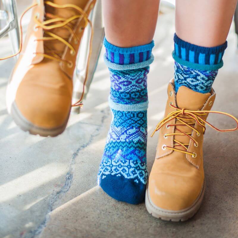 WATER Knitted Crew Socks Made in USA
