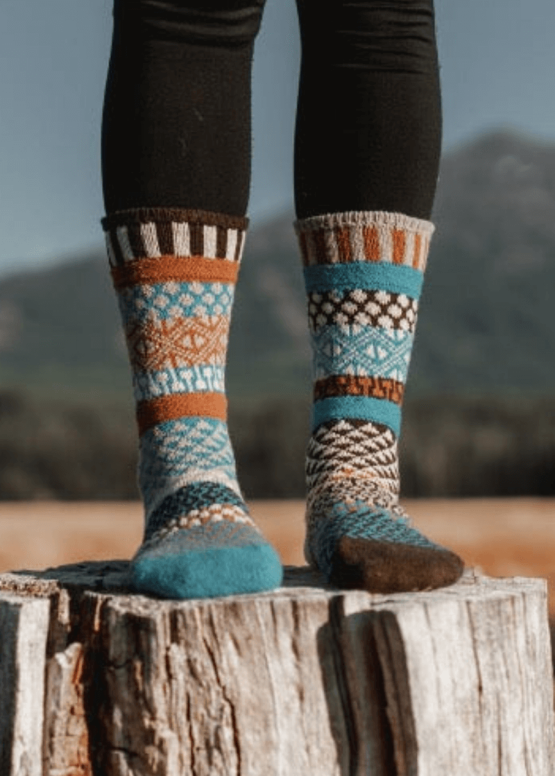 WALNUT Wool Blend Knitted Crew Socks