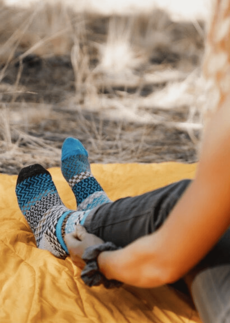 WALNUT Wool Blend Knitted Crew Socks