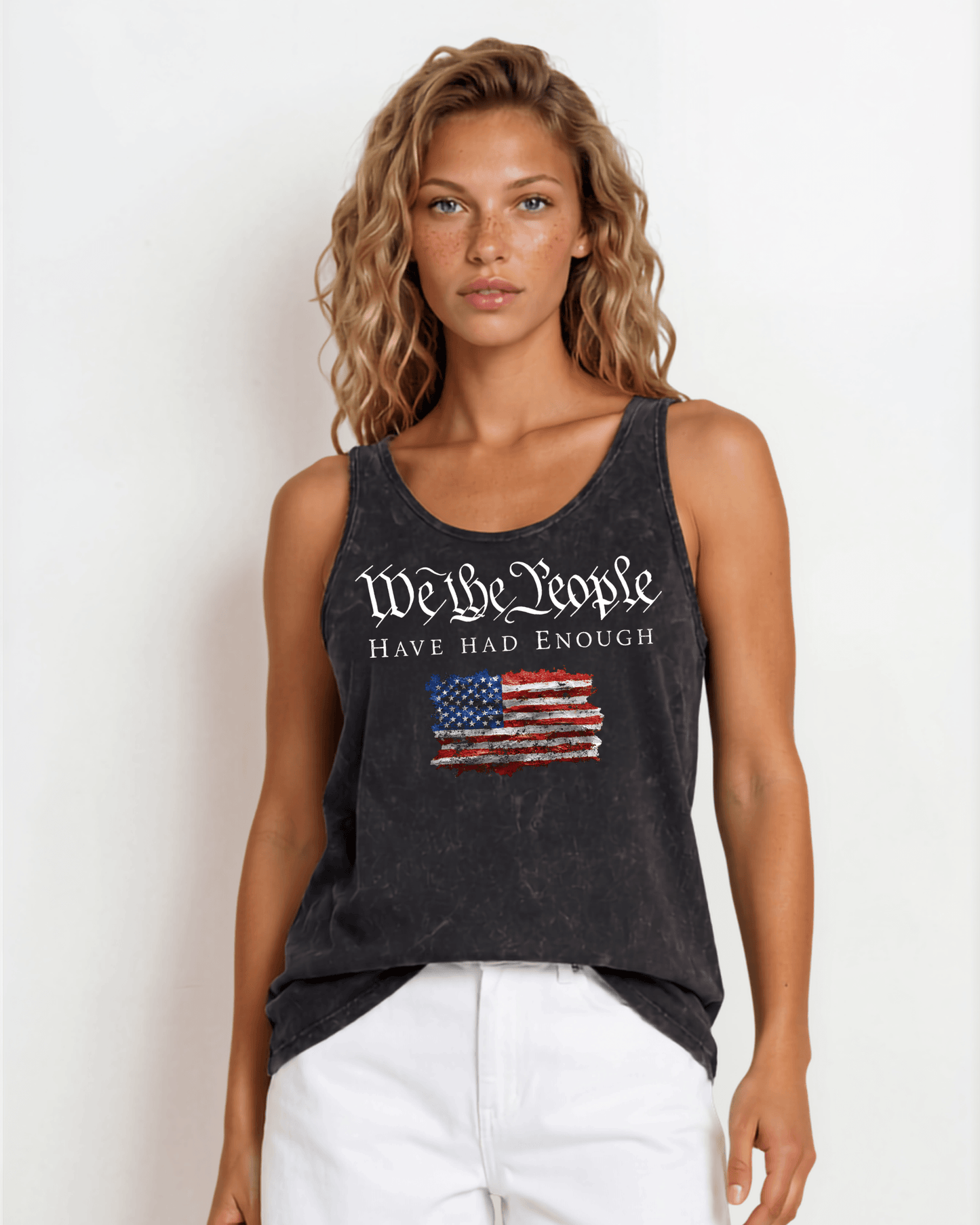 We the People Women's Patriotic Tank Top Made in USA