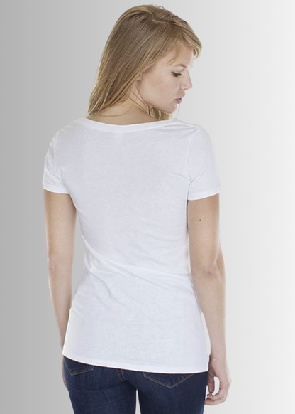 Distressed Flag White Basic Tee